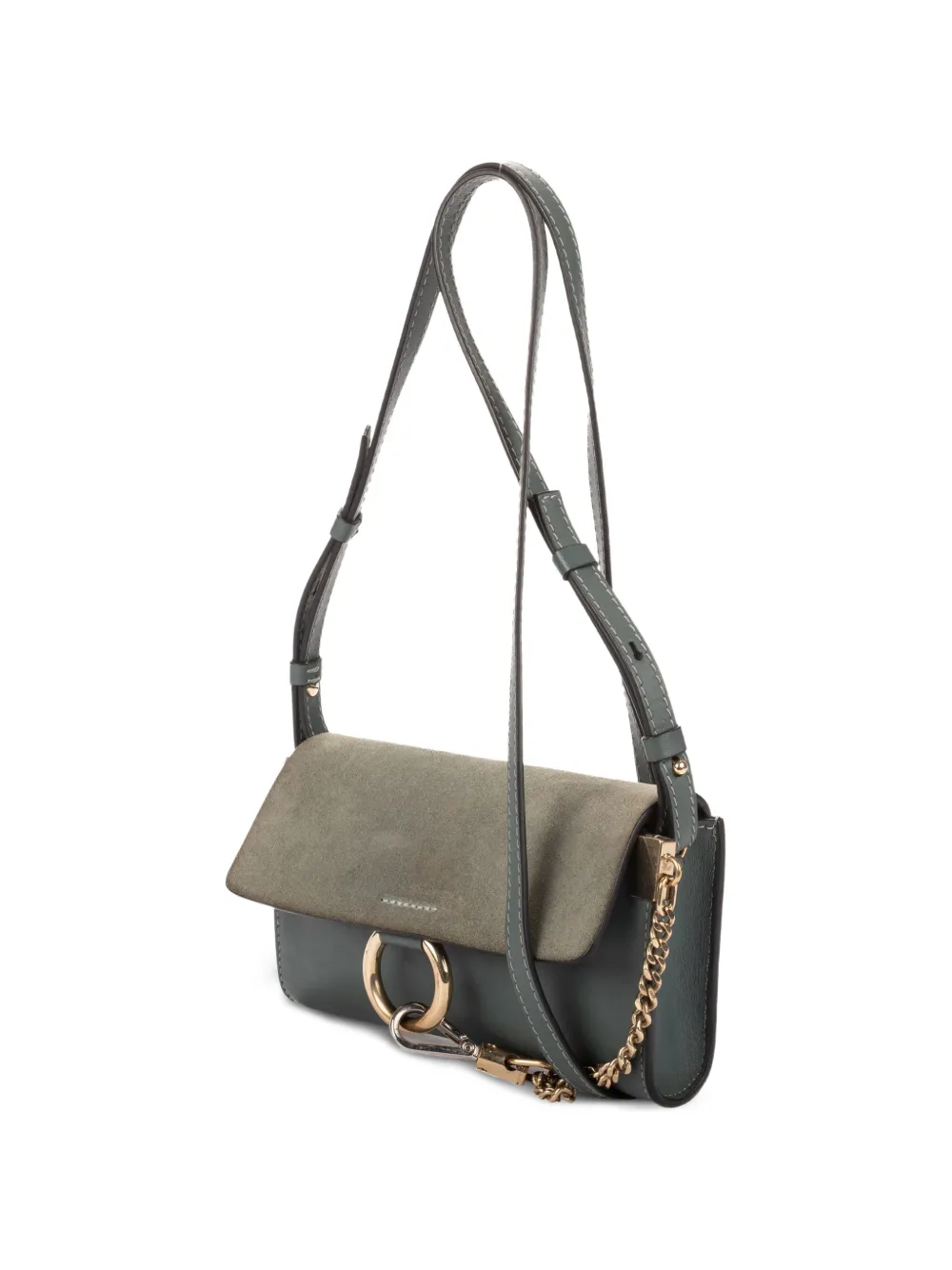 Chloé Pre-Owned mini Faye panelled crossbody bag - Blu
