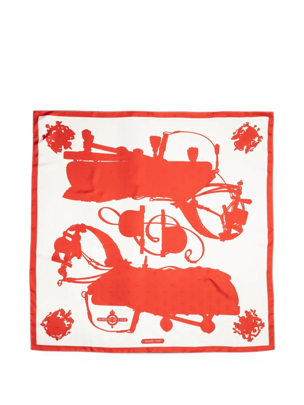 Hermès Pre-Owned Harnais de Cour scarf - Rot
