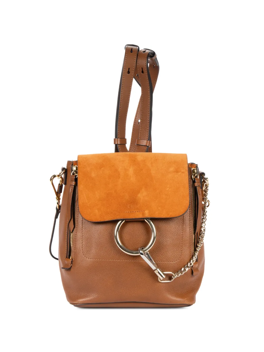 Chloé Pre-Owned small Faye backpack - Braun