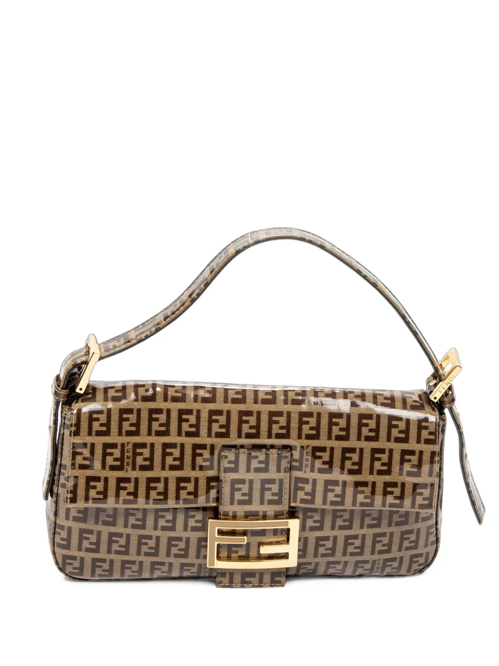 Fendi Pre-Owned Baguette coated handbag - Braun