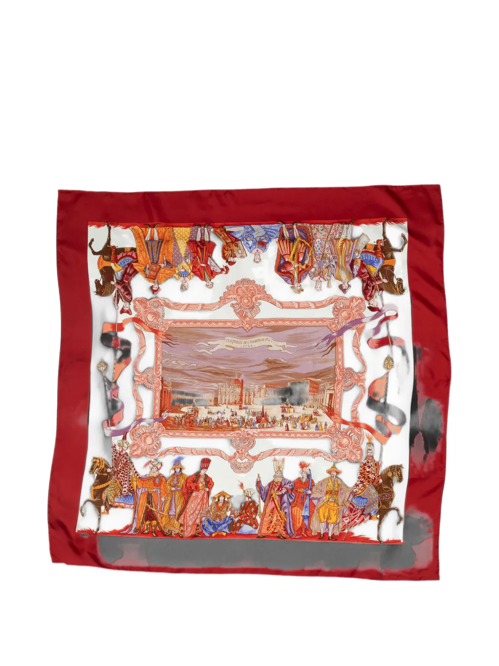 Hermès Pre-Owned Turqueries silk scarf - Rot
