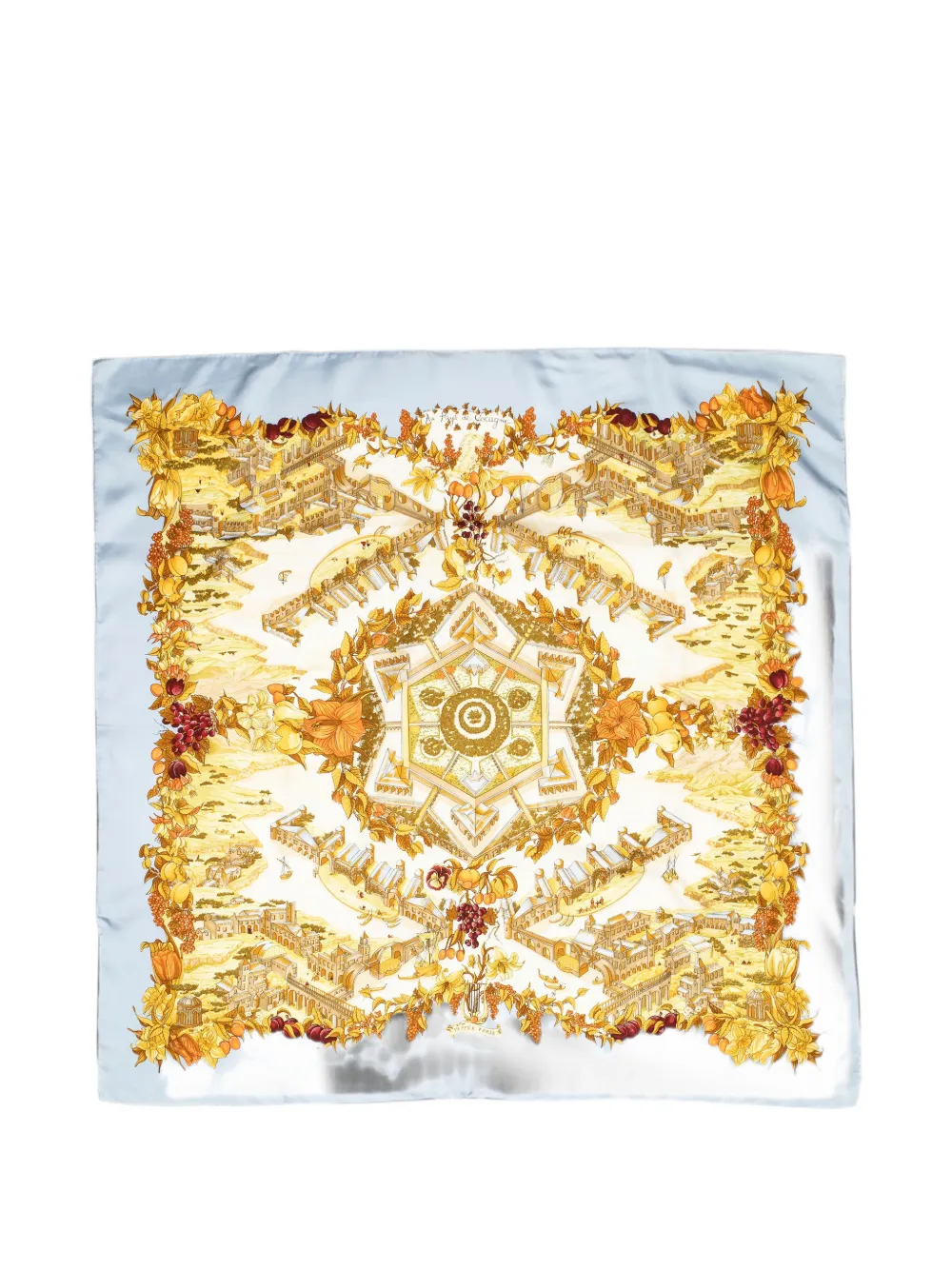Hermès Pre-Owned Au Pays de Cocagne silk scarf - Blau