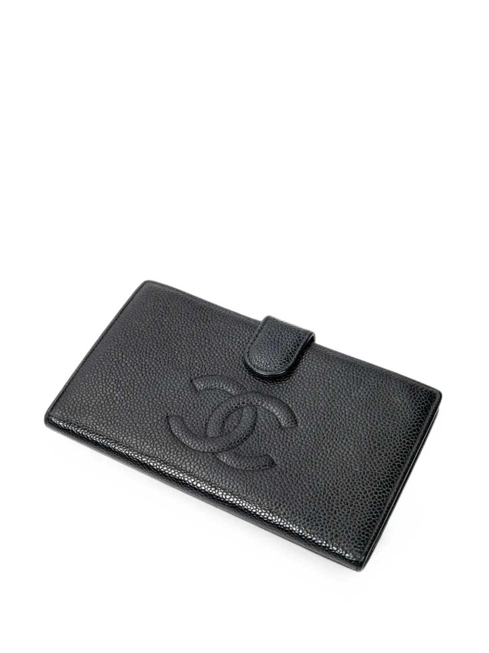 CHANEL Pre-Owned CC Timeless French Purse wallet in Black