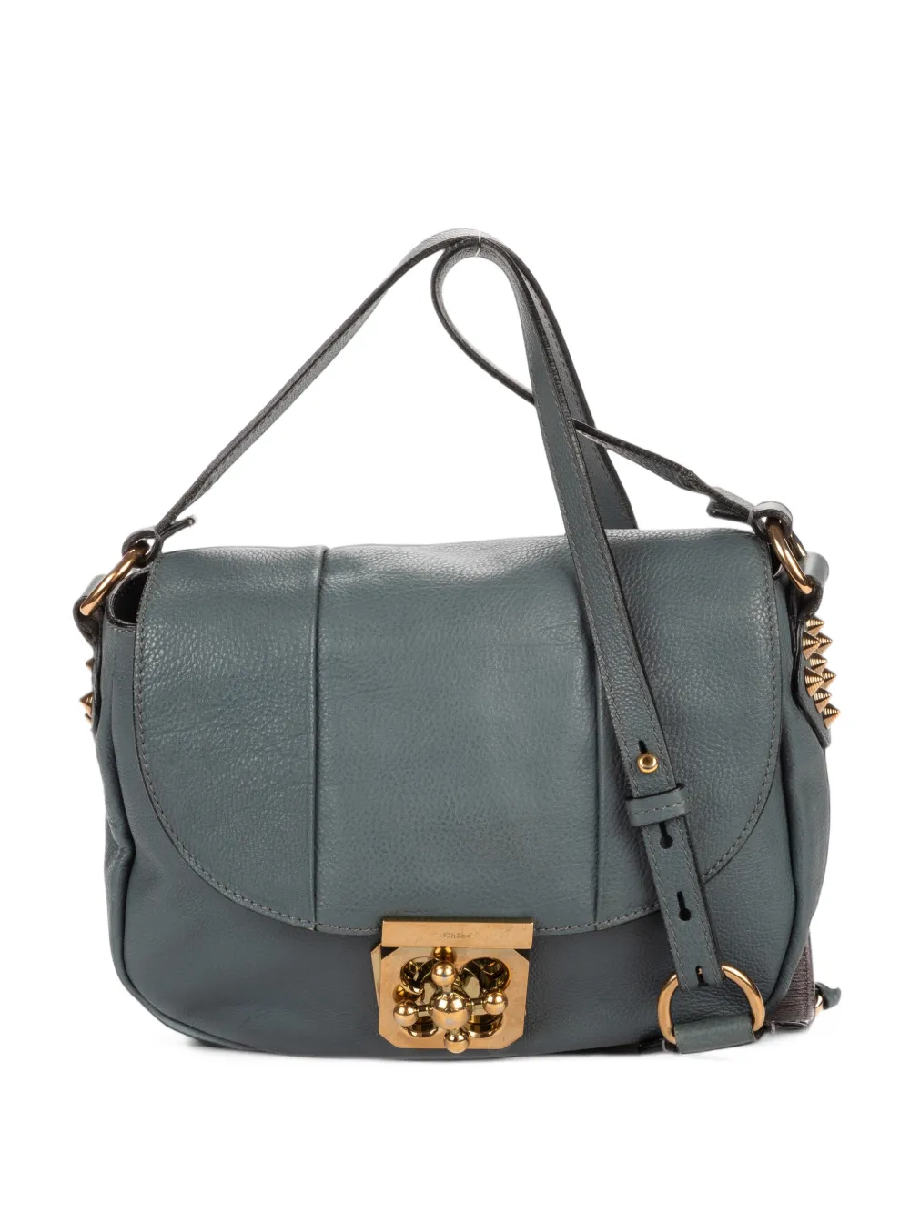 Chloé Pre-Owned Elsie studded shoulder bag - Blau