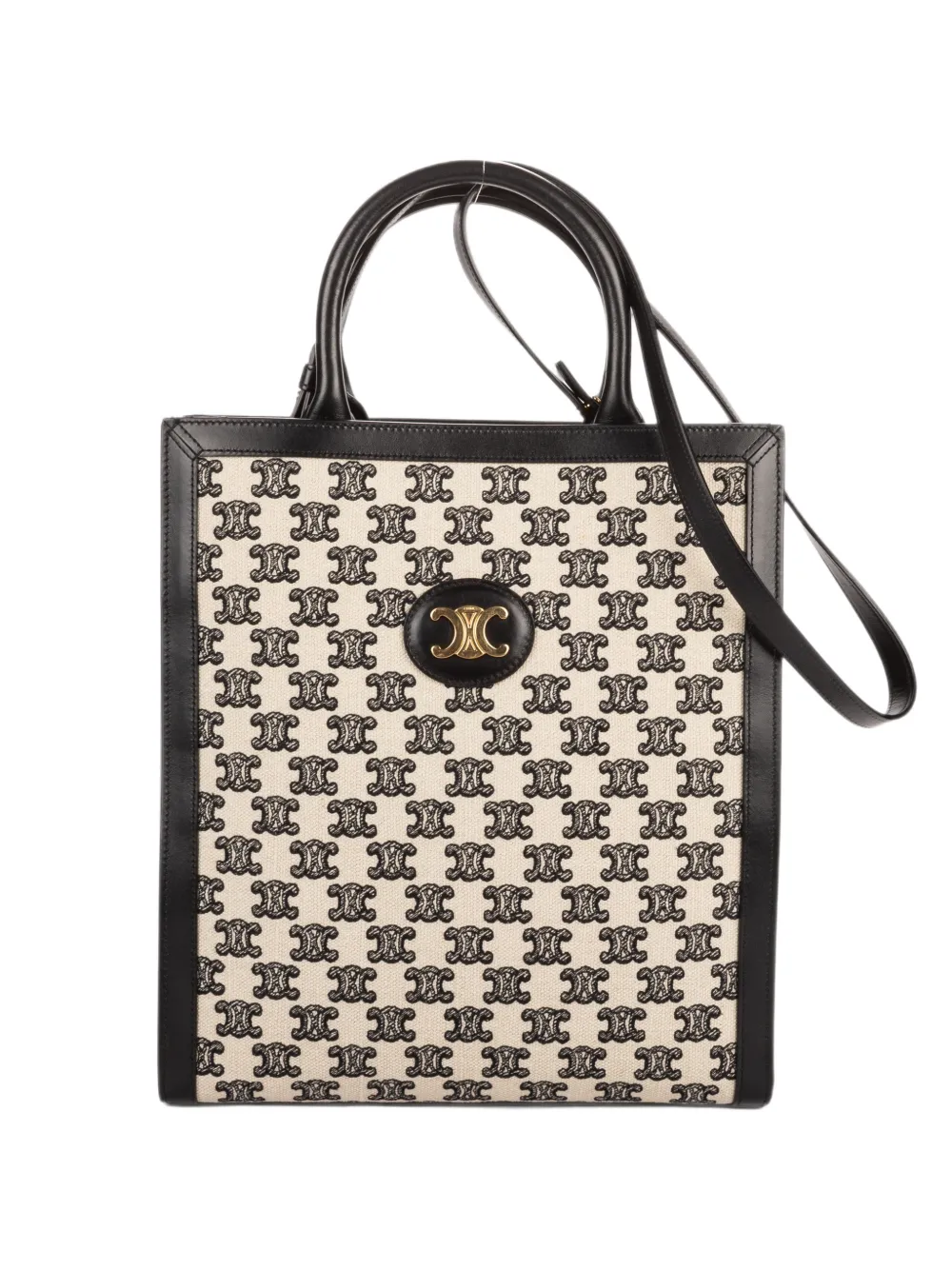 Celine Pre-Owned small Triomphe Vertical Cabas tote bag - Black