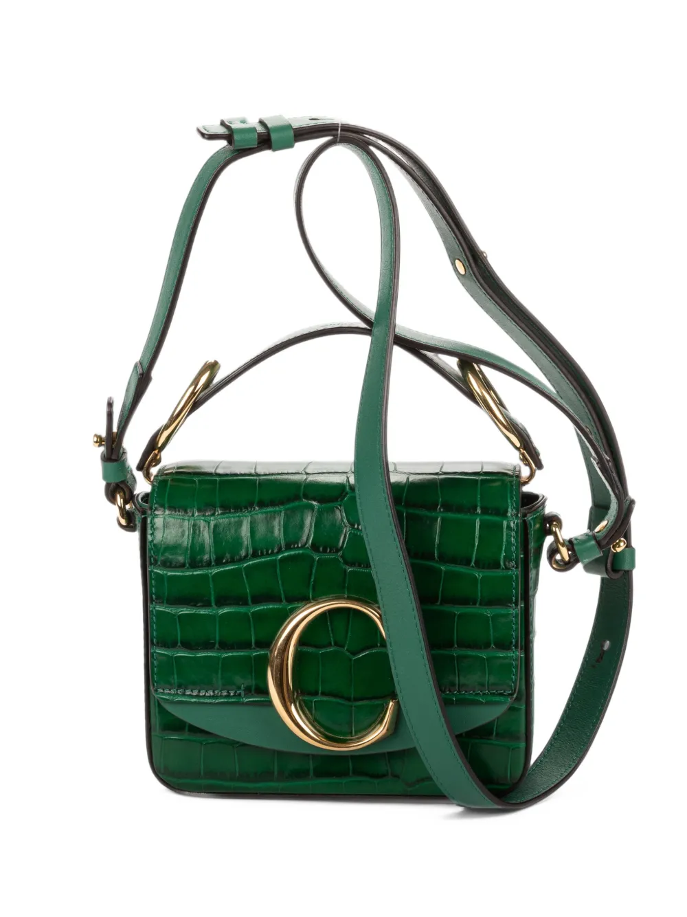 Chloé Pre-Owned C Flap Crossbody crossbody bag - Verde