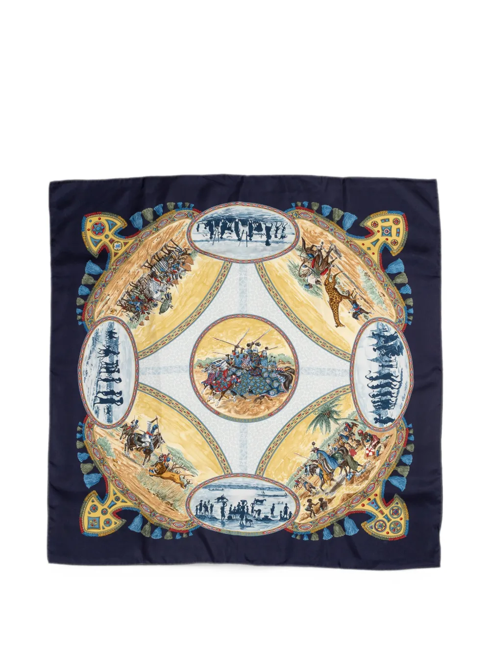 Hermès Pre-Owned Cavaliers Peuls scarf - Blau