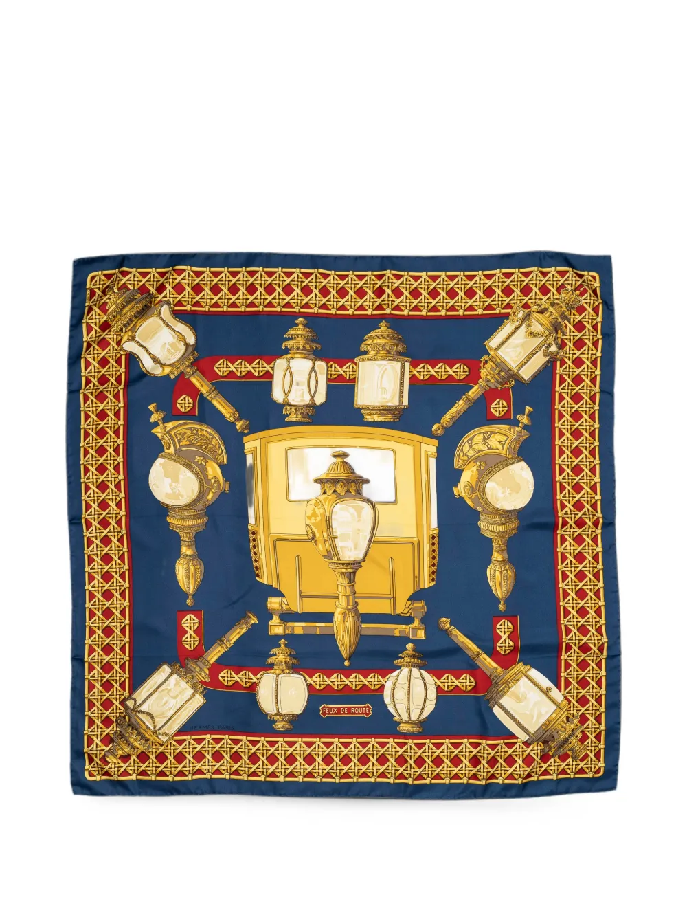 Hermès Pre-Owned silk scarf - Blau