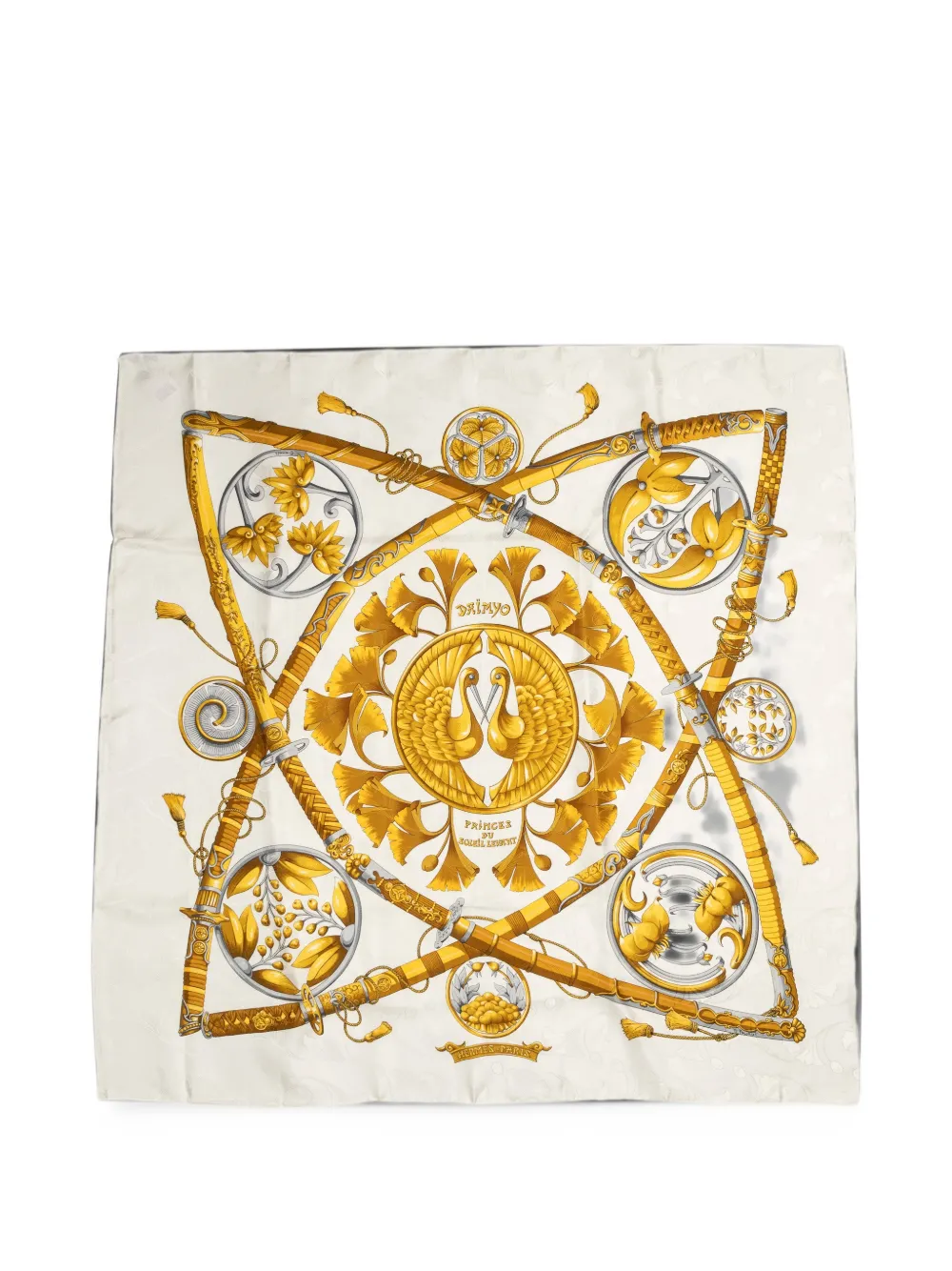 Hermès Pre-Owned Daimyo Princes du Soleil Levant scarf - Weiß