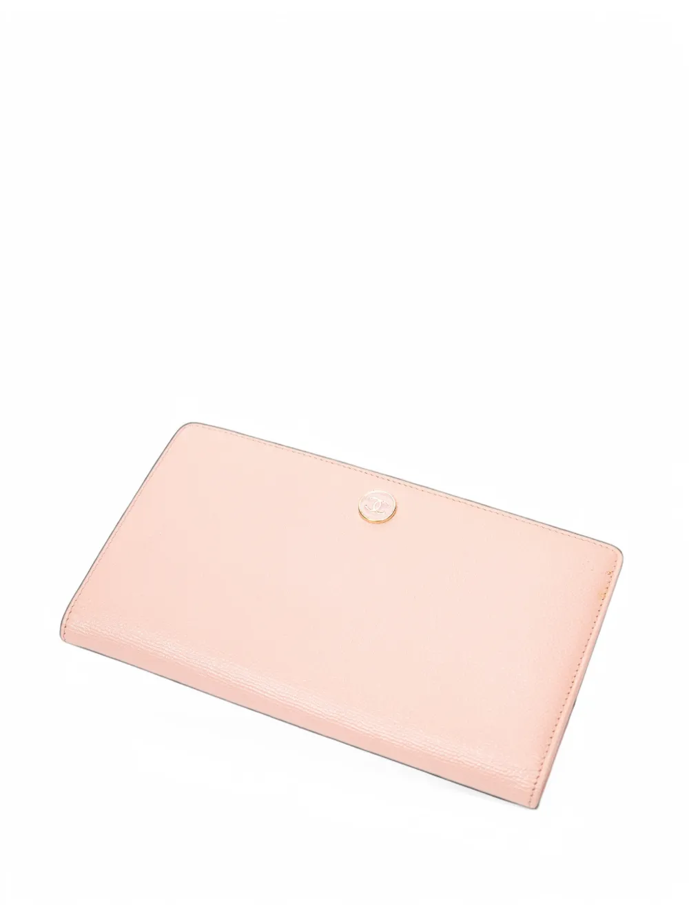 CHANEL Pre-Owned CC button bifold wallet - Rosa