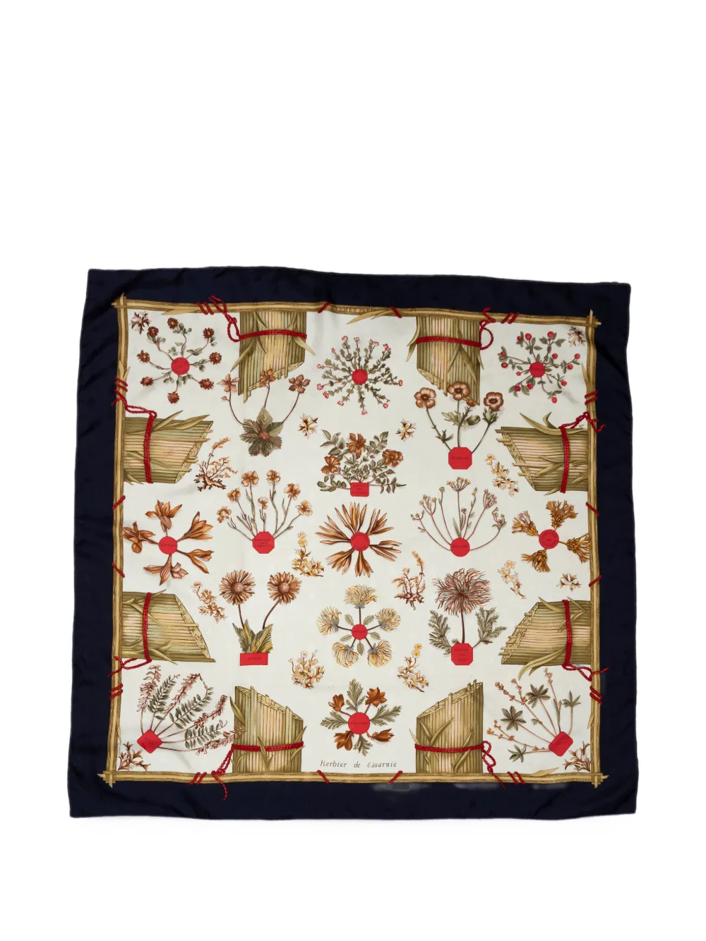 Hermès Pre-Owned Herbier de Gavarnie silk scarf - Nude