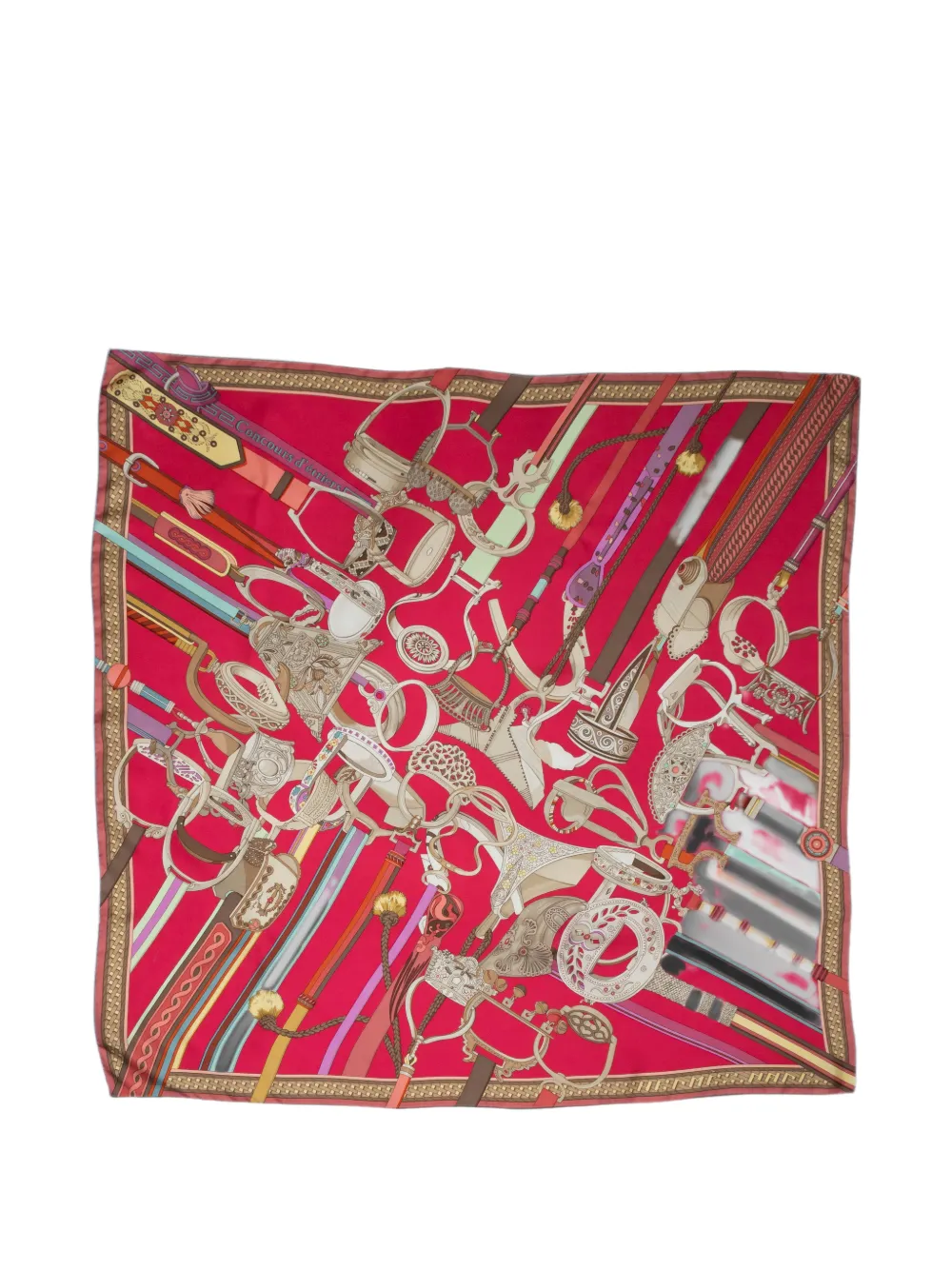 Hermès Pre-Owned Concours d'Etriers scarf - Rosa