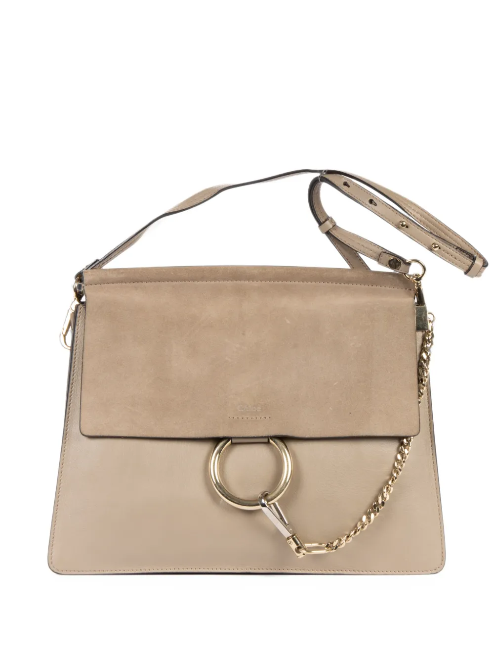 Chloé Pre-Owned medium Faye shoulder bag - Nude