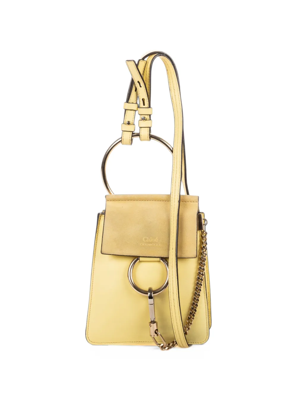 Chloé Pre-Owned small Faye bracelet backpack bag - Gelb