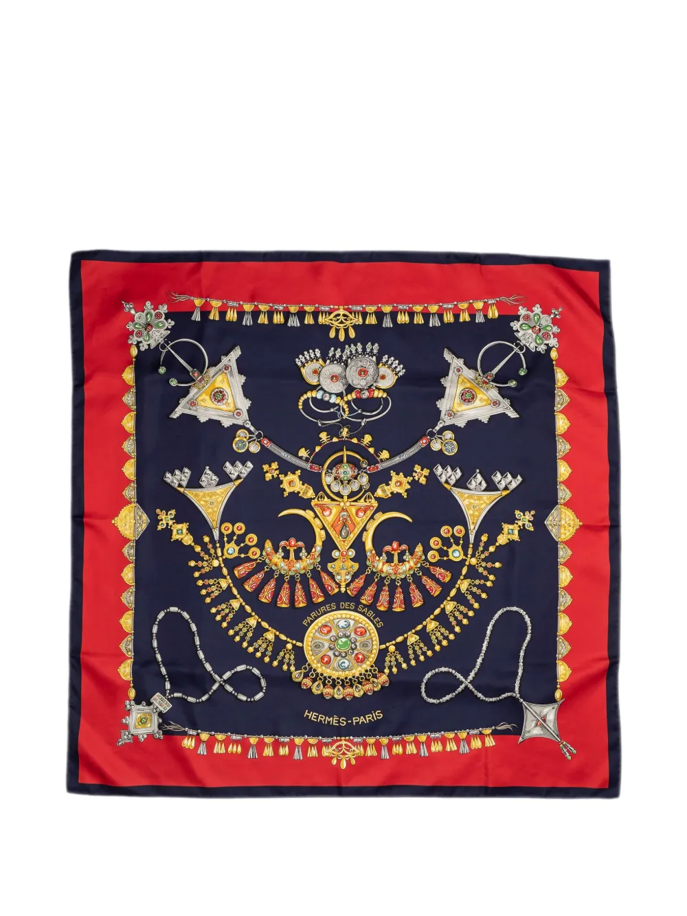 Hermès Pre-Owned Parures des Sables silk scarf - Blau
