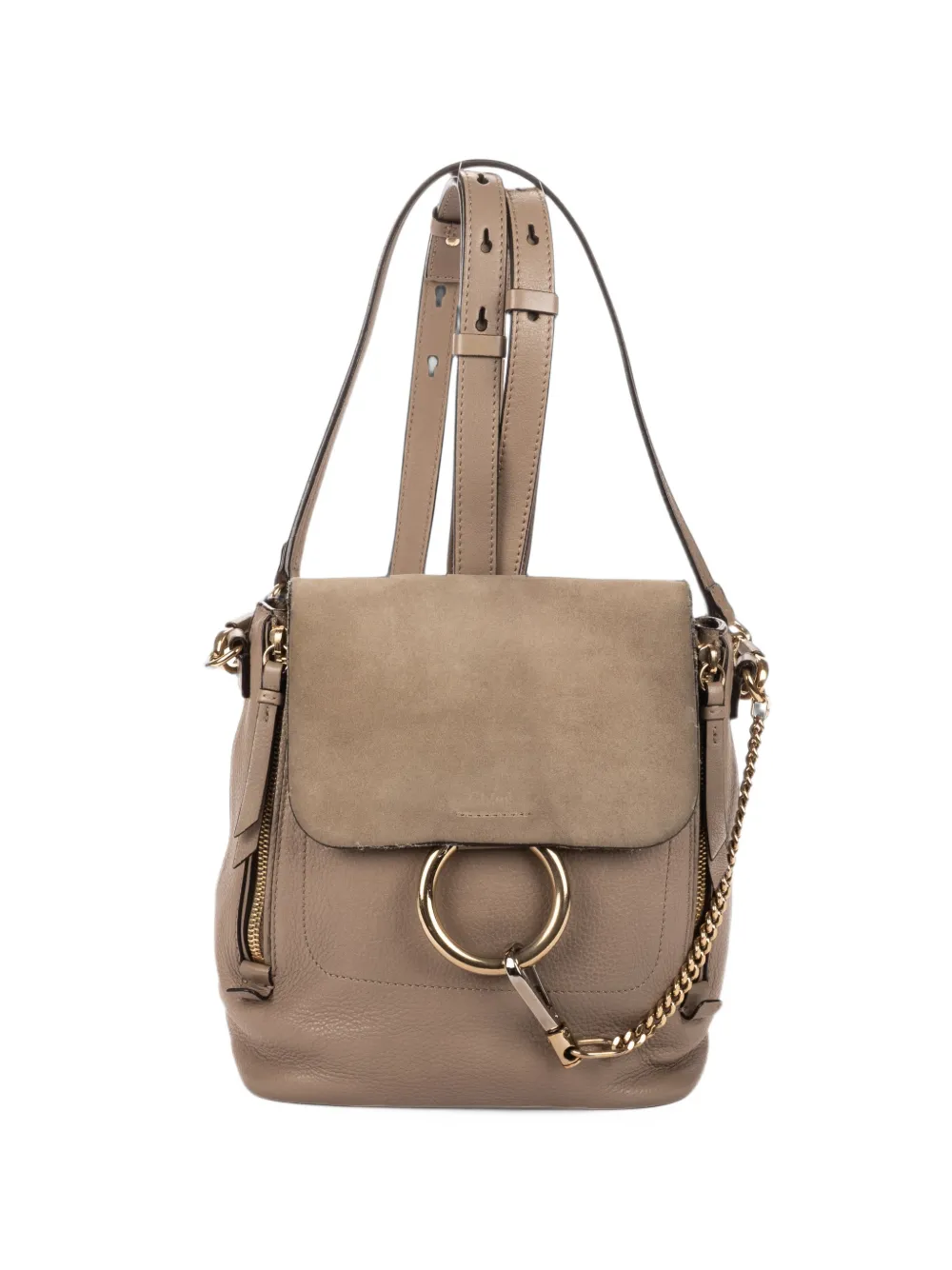 Chloé Pre-Owned small Faye backpack - Grau
