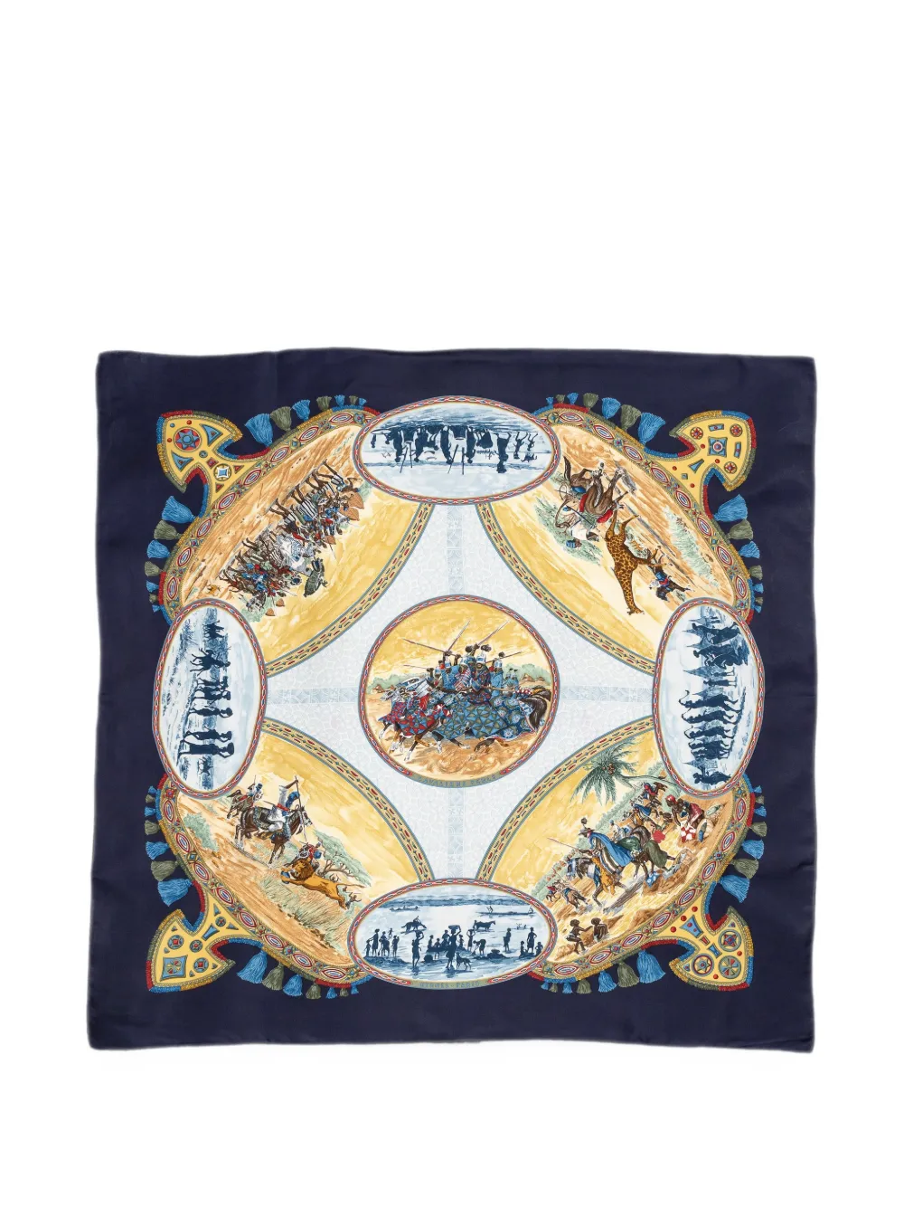 Hermès Pre-Owned Cavaliers Peuls scarf - Blau