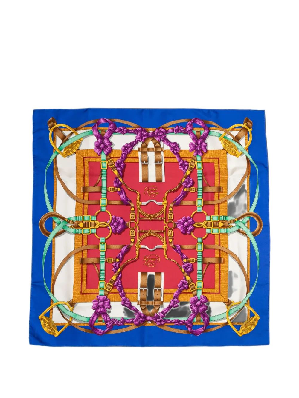 Hermès Pre-Owned Grand Manege scarf - Blau