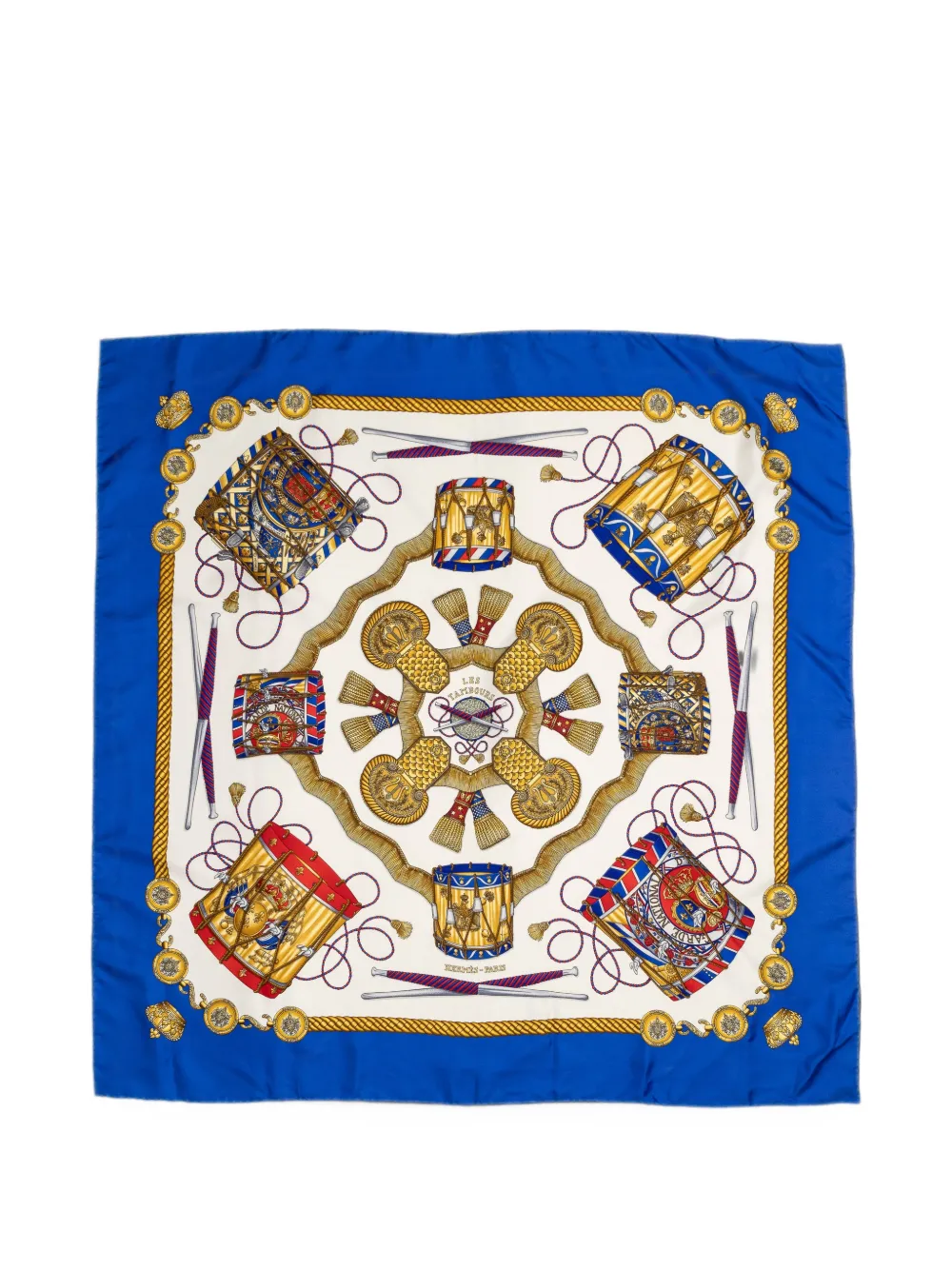Hermès Pre-Owned Les Tambours scarf - Blau