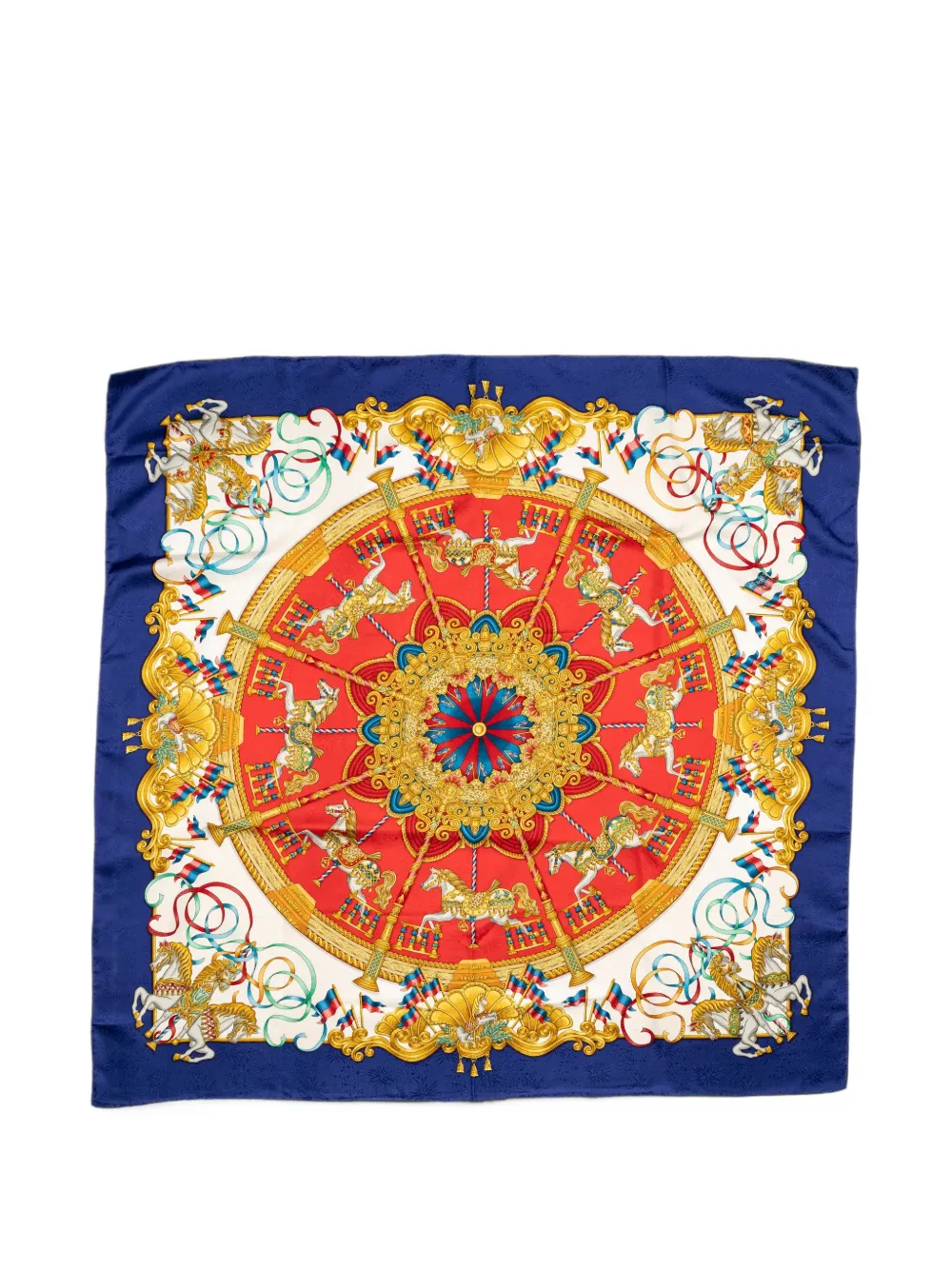 Hermès Pre-Owned Luna jacquard scarf - Blau