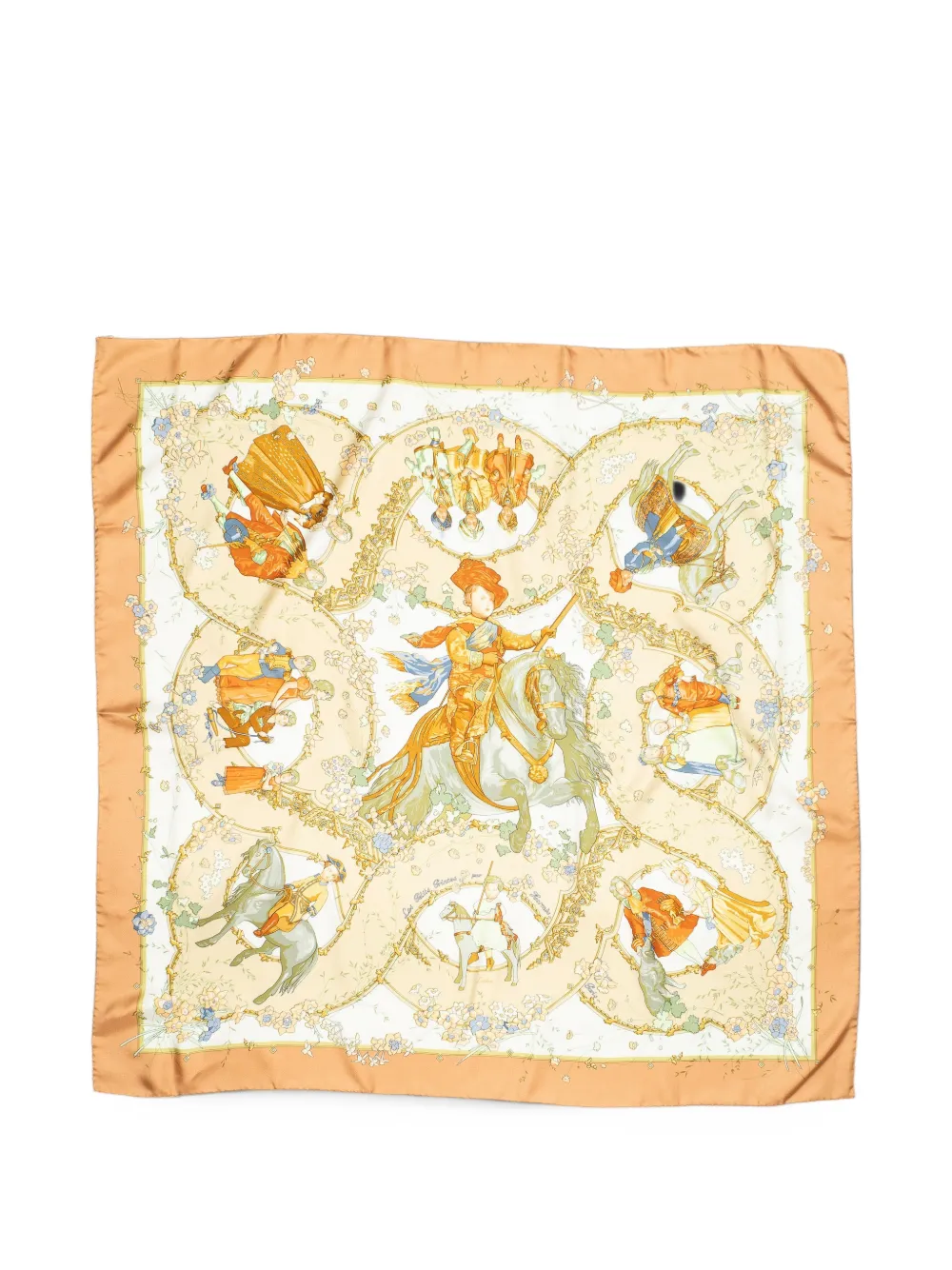 Hermès Pre-Owned Les Petits Princes silk scarf - Orange