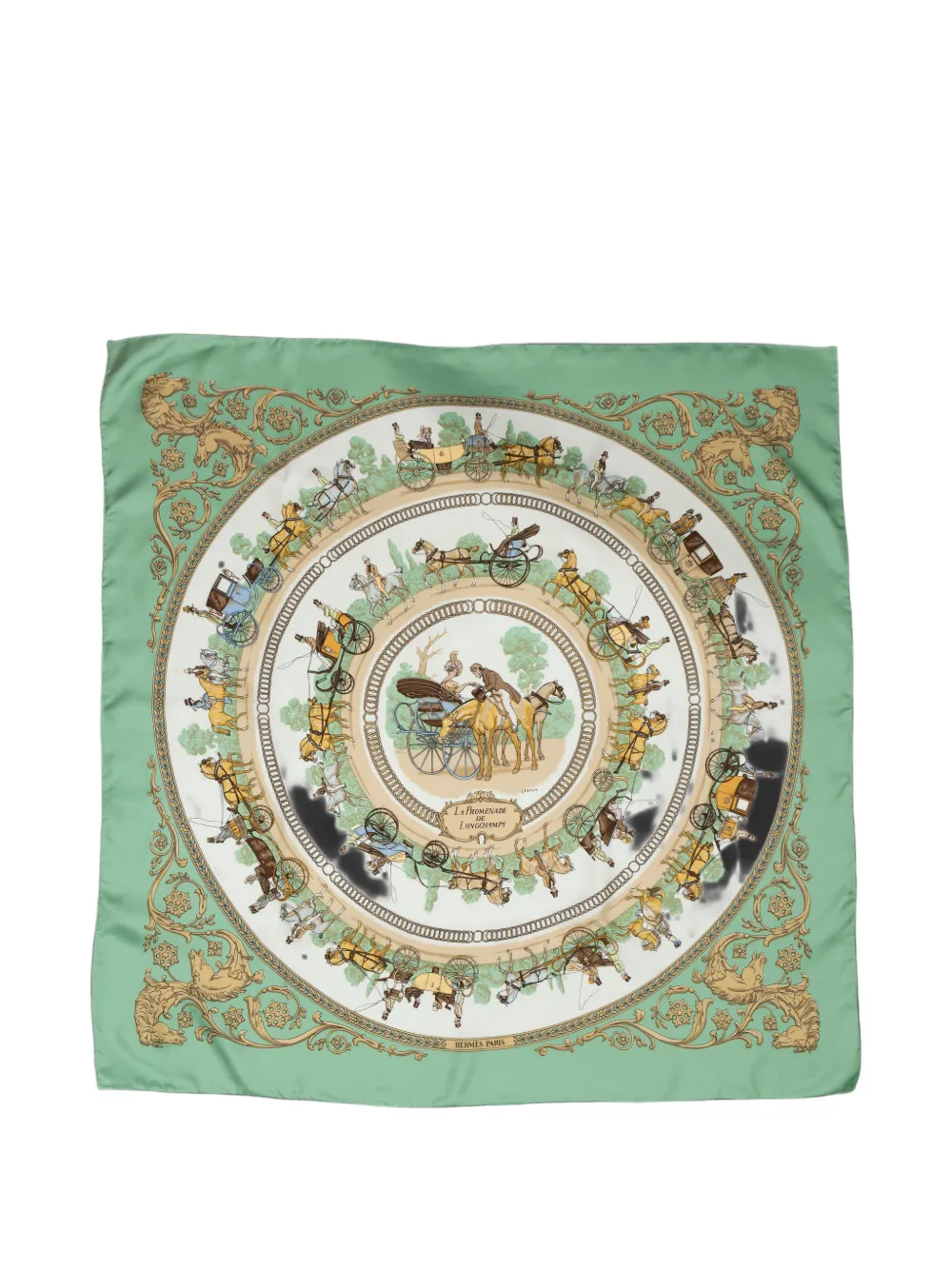 Hermès Pre-Owned La Promenade de Longchamps scarf - Grün