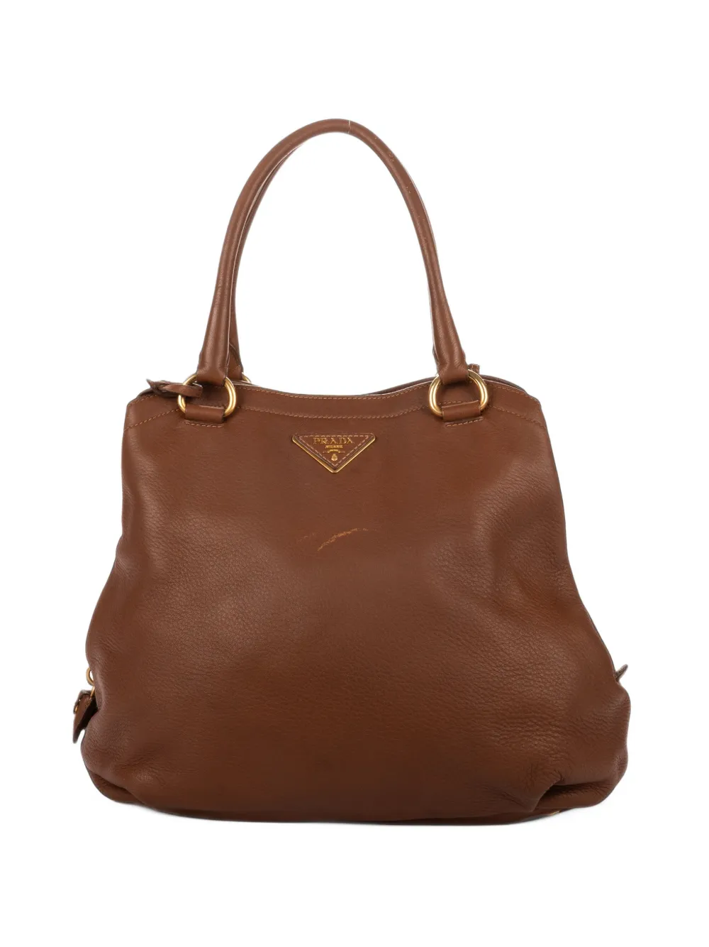Prada Pre-Owned Vitello Daino calf leather tote bag - Marrone