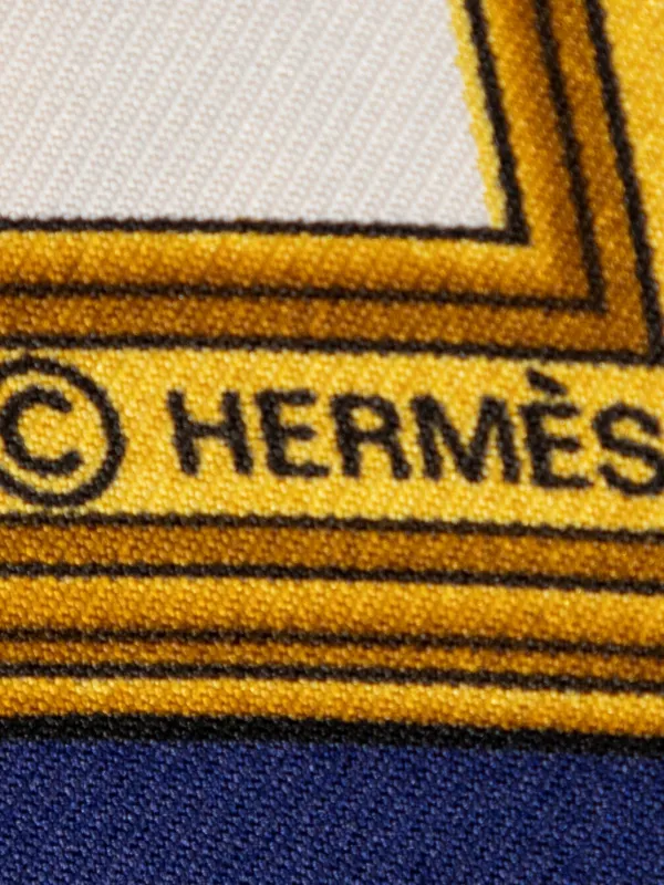Hermès Pre-Owned Les Tuileries スカーフ | ブルー | FARFETCH JP
