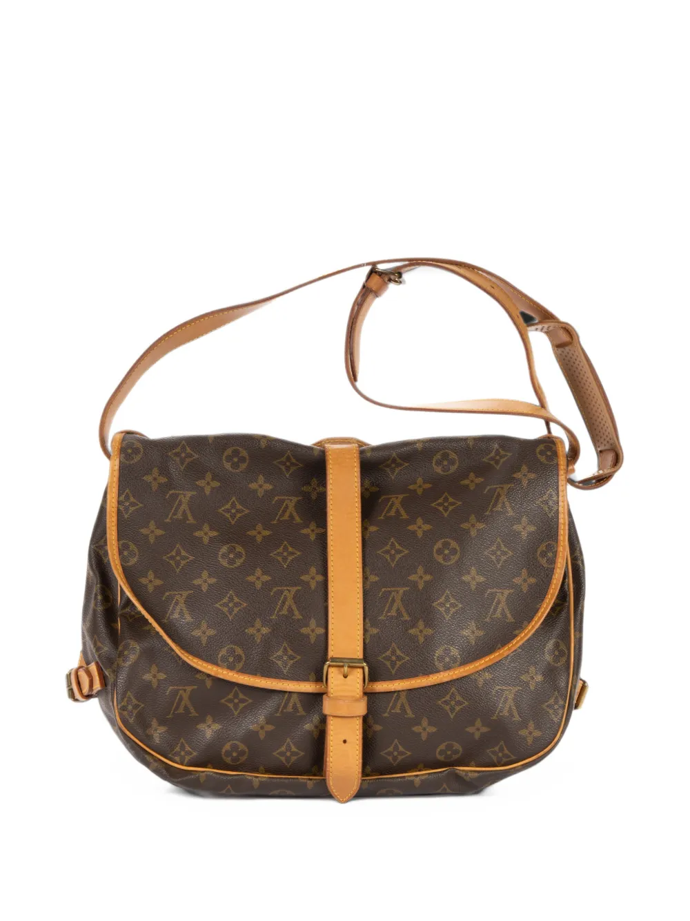 Louis Vuitton Pre-Owned GM Saumur Monogram shoulder bag - Marrone