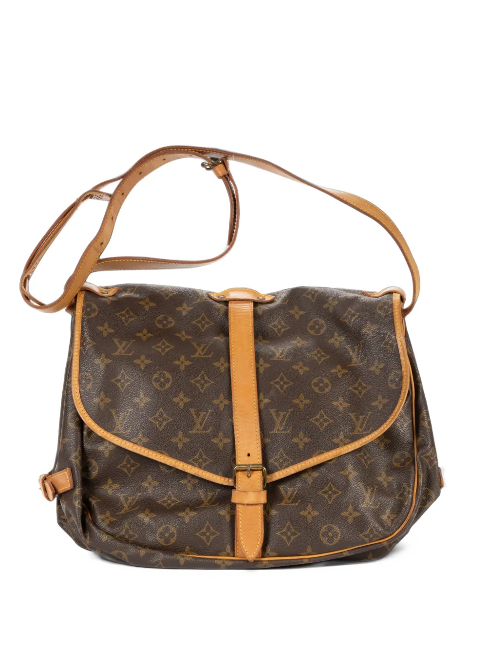Louis Vuitton Pre-Owned GM Saumur Monogram shoulder bag - Marrone