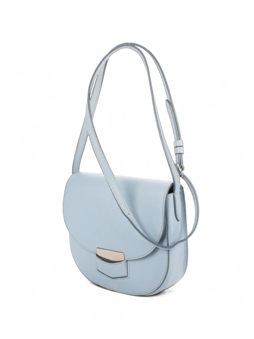 Celine Pre-Owned small Trotteur grained calf leather shoulder bag - Blau