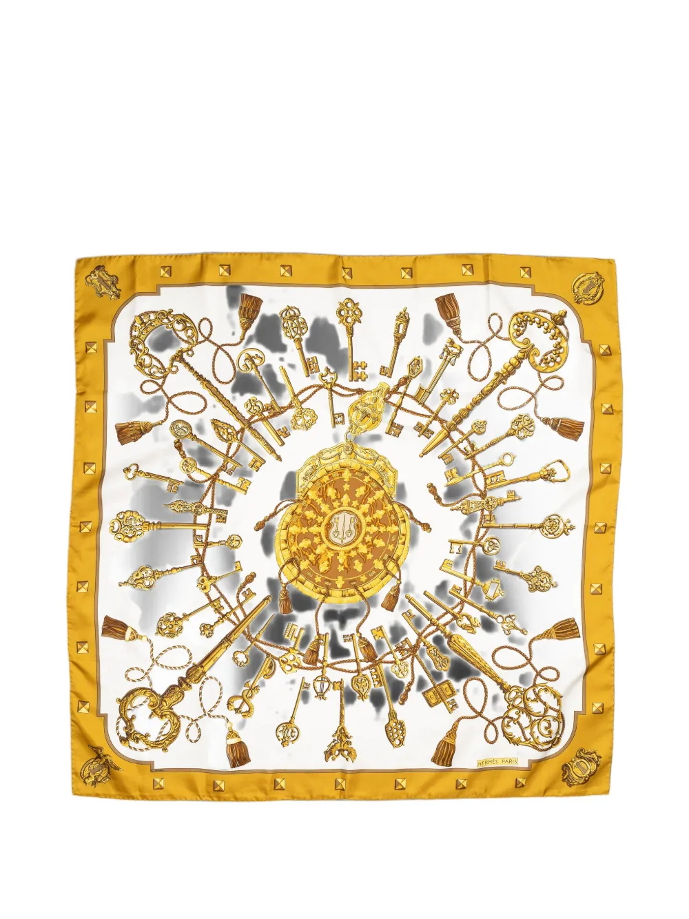 Hermès Pre-Owned Les Clefs silk scarf - Weiß
