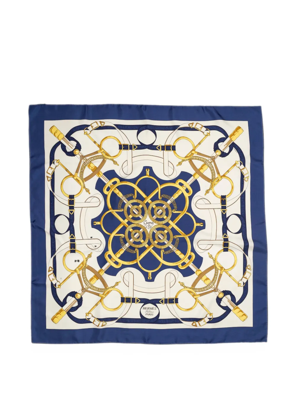 Hermès Pre-Owned Eperon d'Or silk scarf - Blau