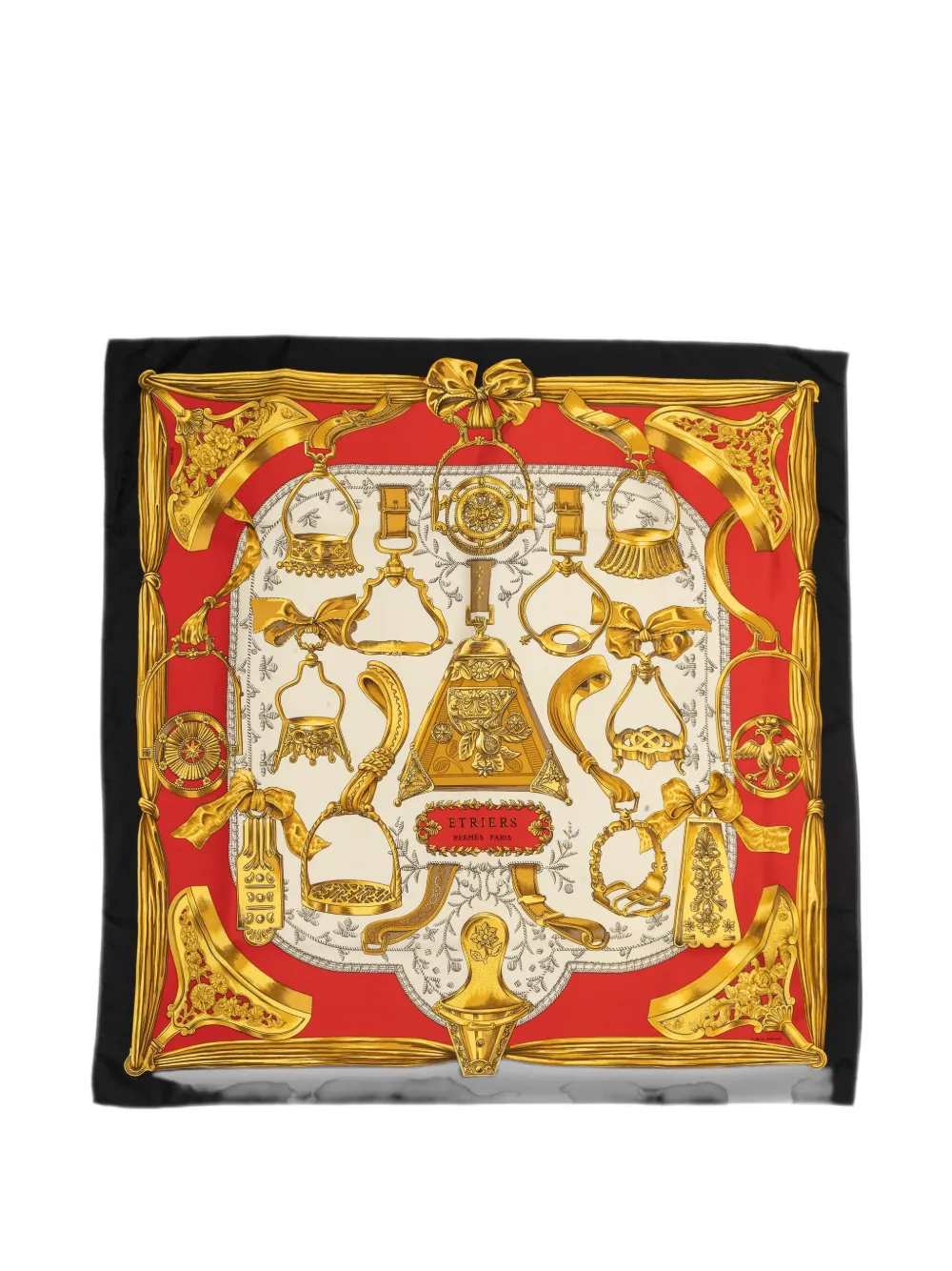 Hermès Pre-Owned Carré Etriers silk scarf - Gold