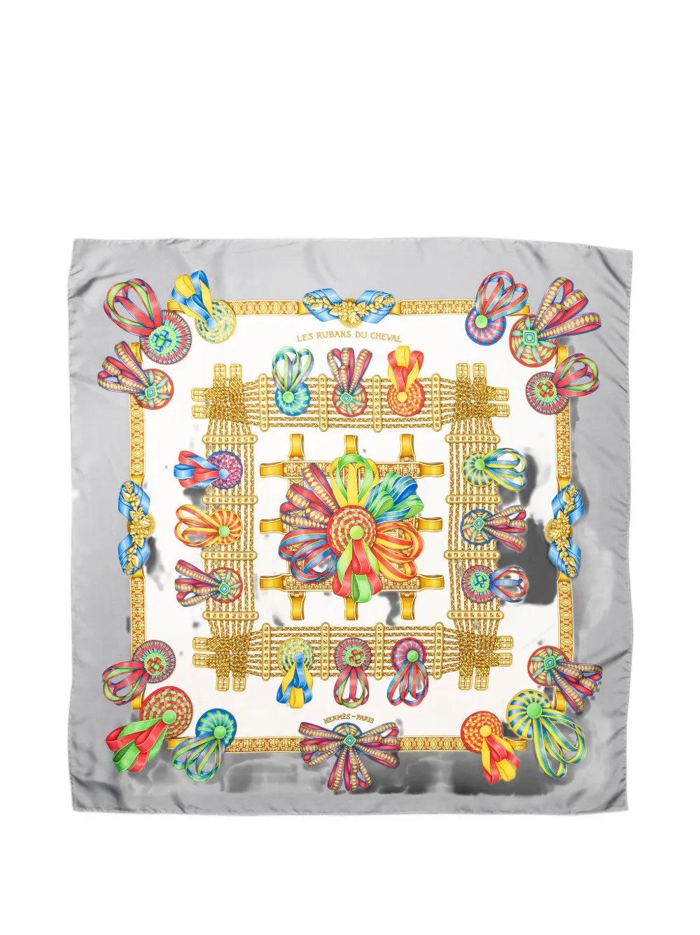 Hermès Pre-Owned Les Rubans du Cheval scarf - Grau