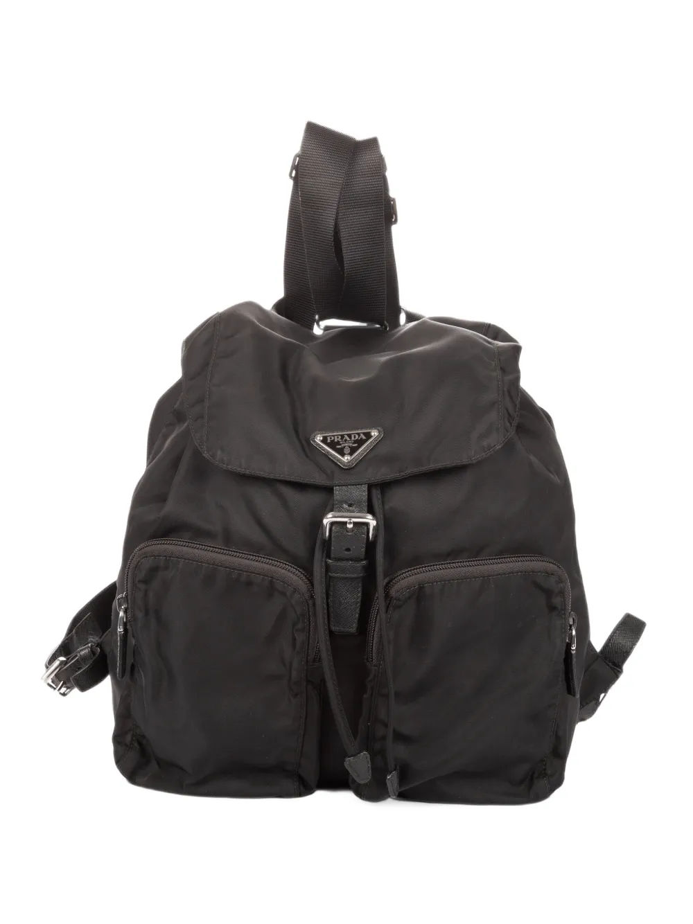 Prada Pre-Owned Re-Nylon front pockets backpack - Nero