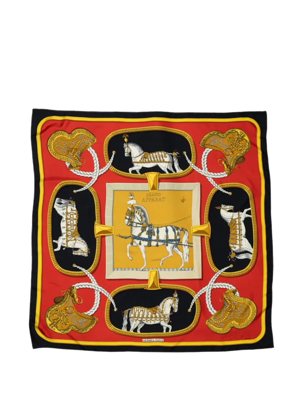 Hermès Pre-Owned Grand Apparat scarf - Rot