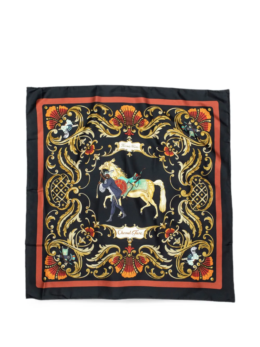 Hermès Pre-Owned Cheval Turc scarf - Schwarz