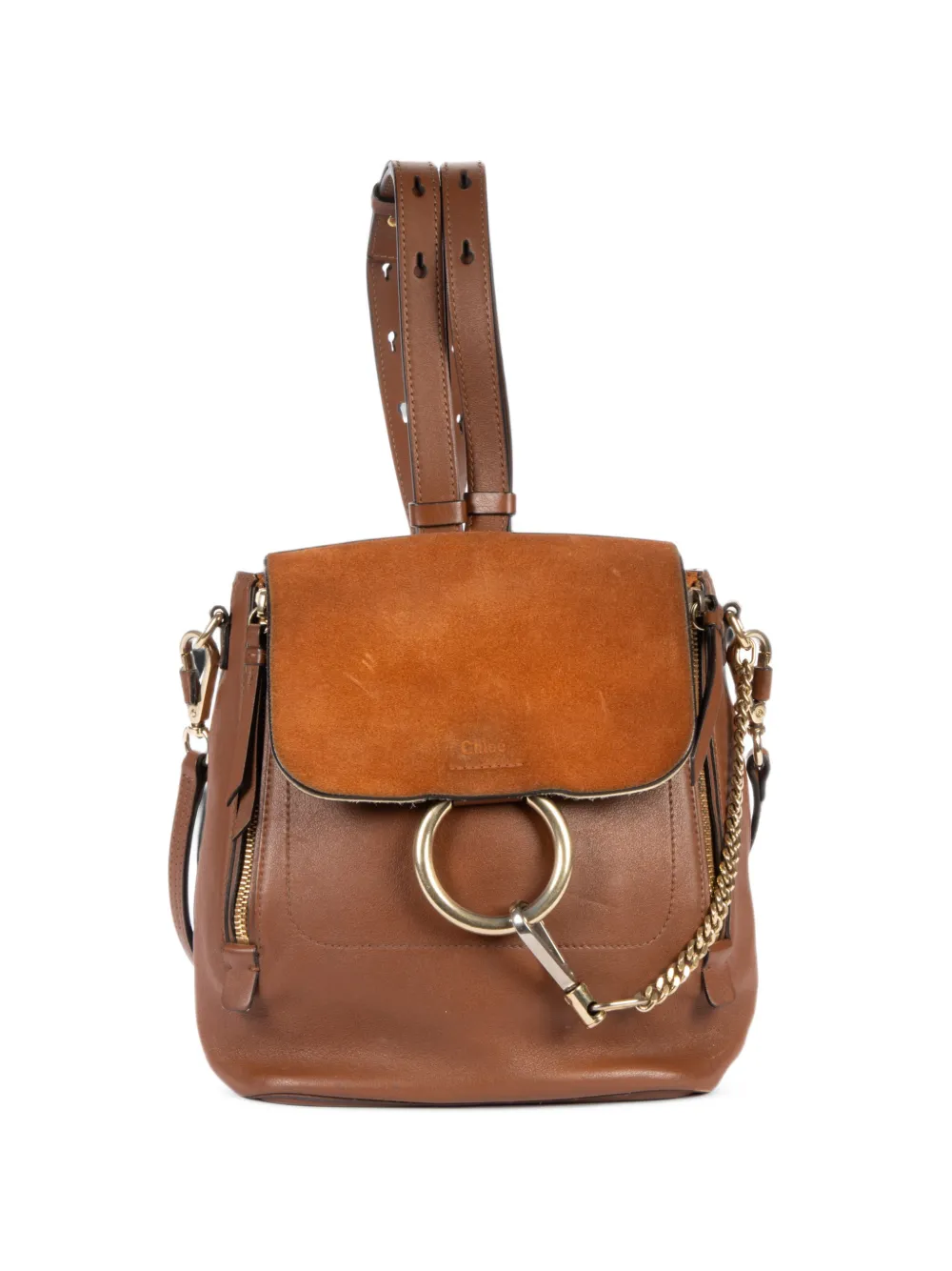 Chloé Pre-Owned Faye backpack - Braun