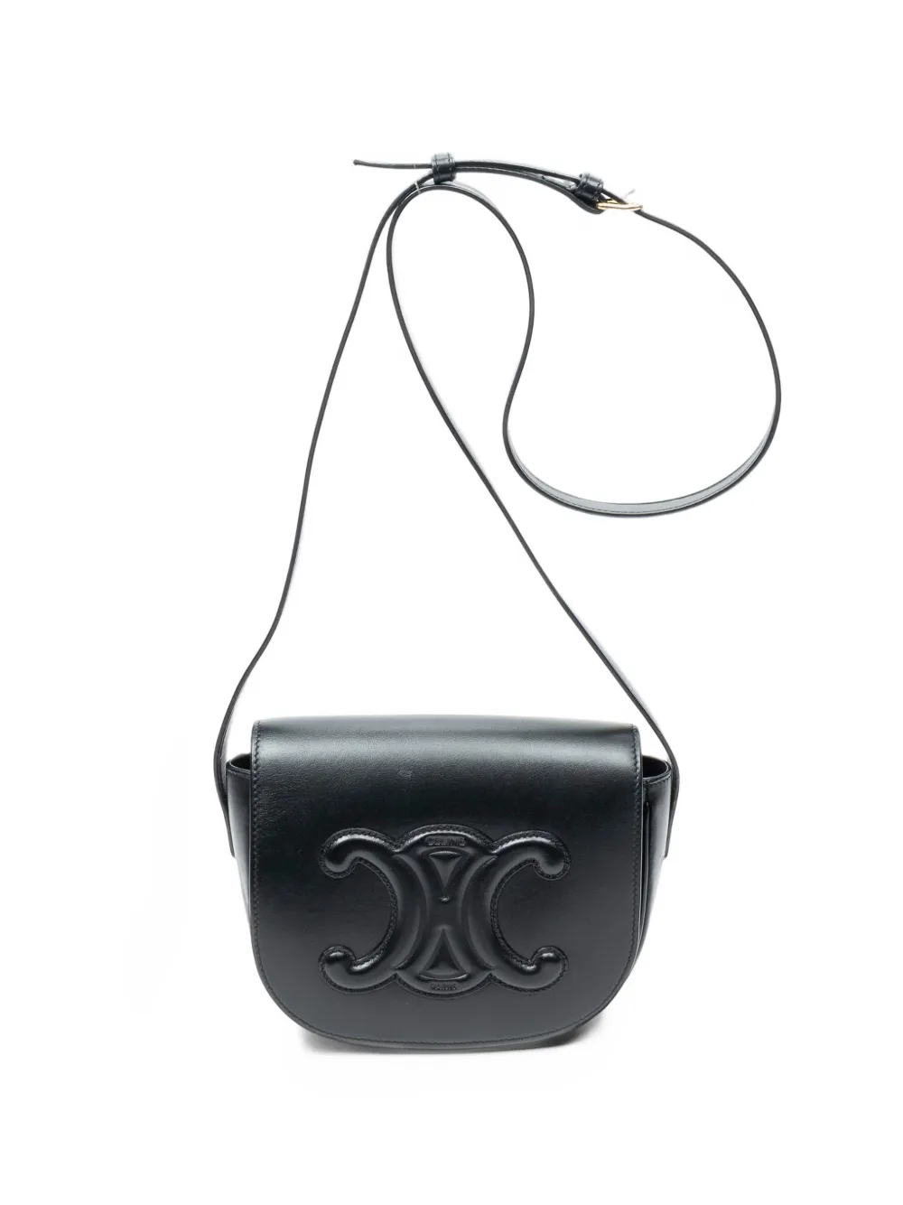 Celine Pre-Owned Folco Cuir Triomphe shoulder bag - Nero