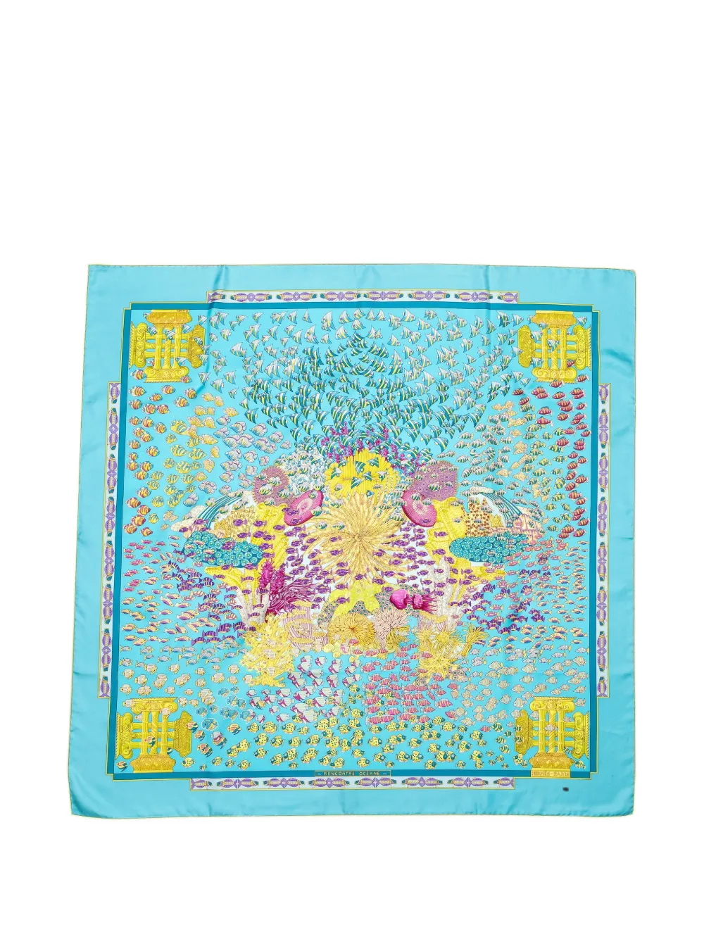 Hermès Pre-Owned Rencontre Oceane silk scarf - Blau