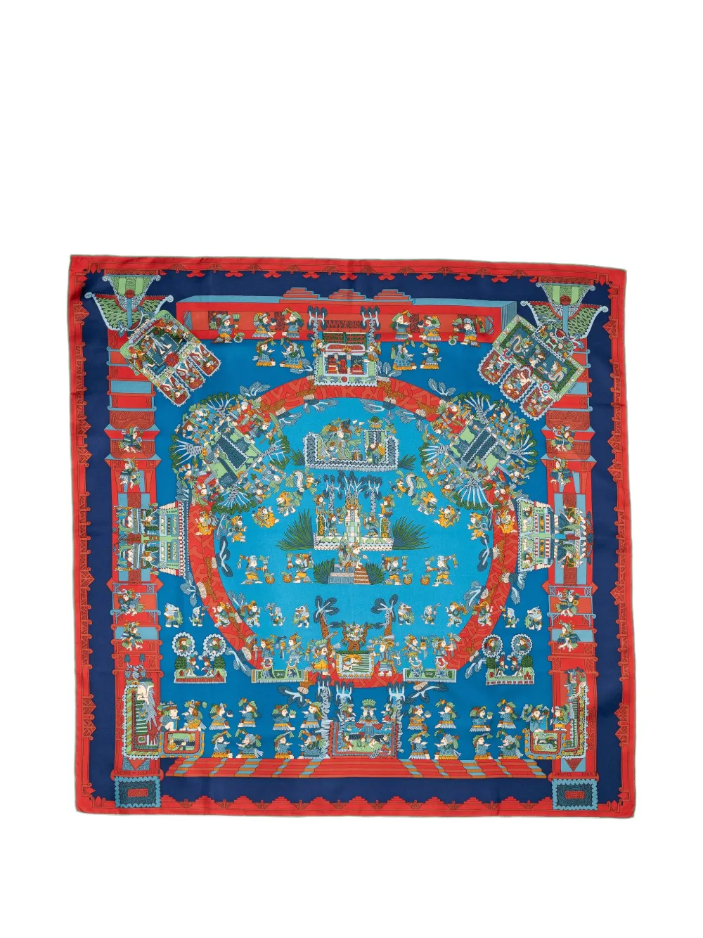 Hermès Pre-Owned Astres et Soleils scarf - Blau