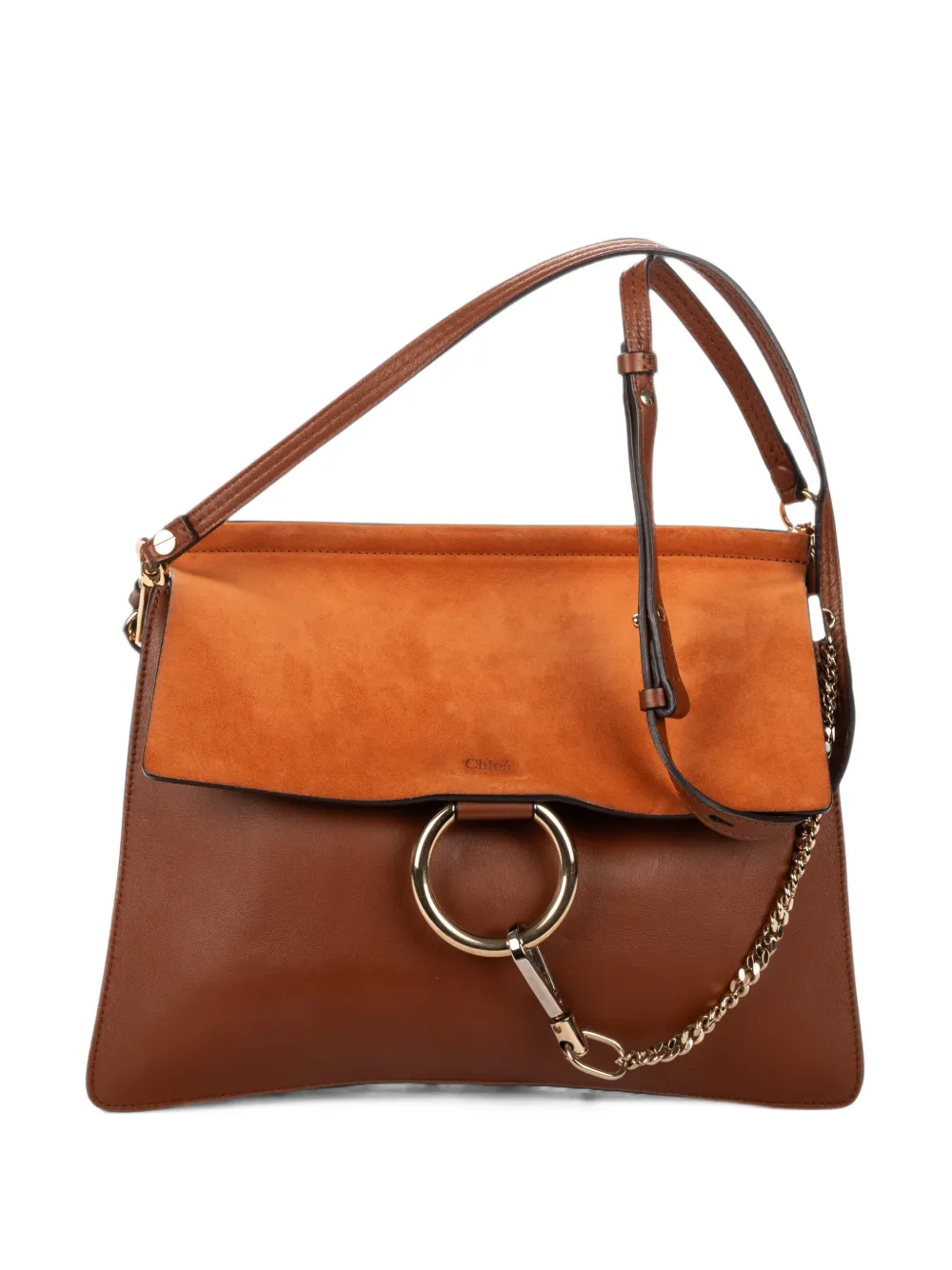 Chloé Pre-Owned medium Faye shoulder bag - Braun