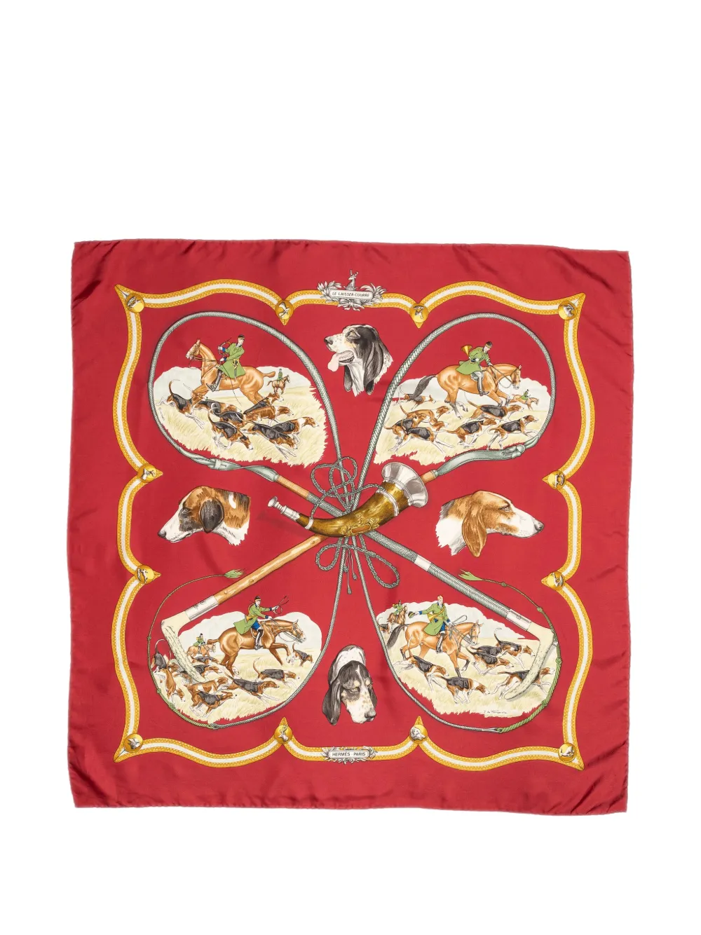 Hermès Pre-Owned Le Laisser Courre scarf - Rot