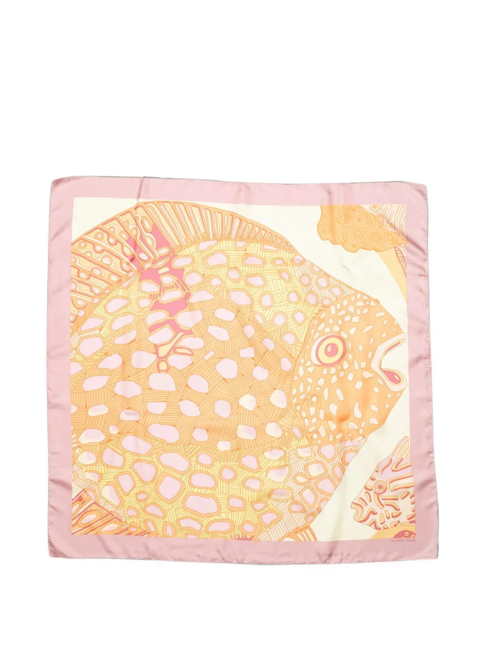 Hermès Pre-Owned Grands Fonds silk scarf - Rosa
