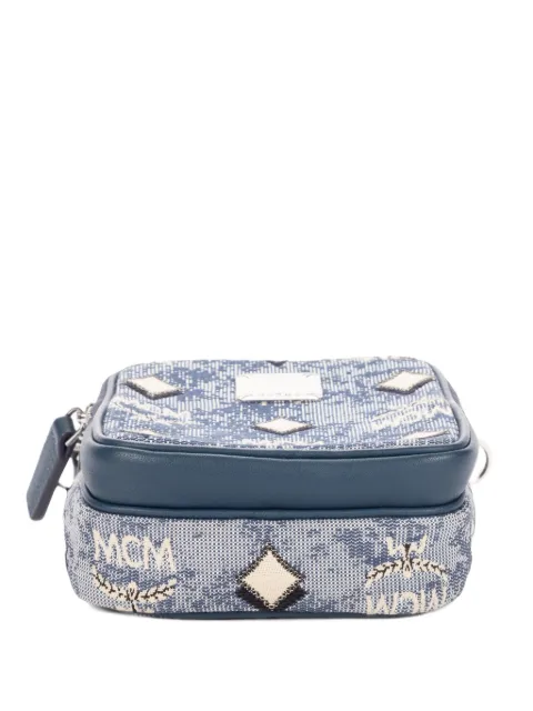 MCM Pre-Owned monogram-pattern cross body bag