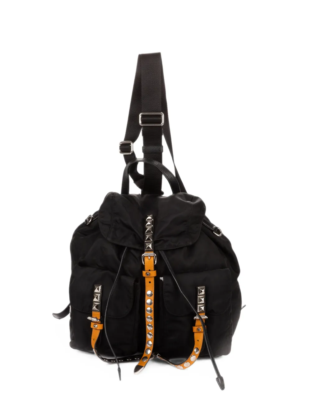 Prada Pre-Owned studded double-pocket backpack - Nero
