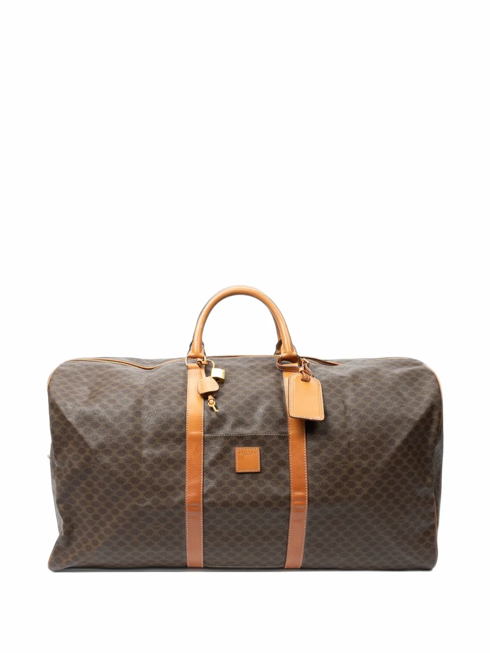 Celine Pre-Owned Macadam Boston travel bag - Braun