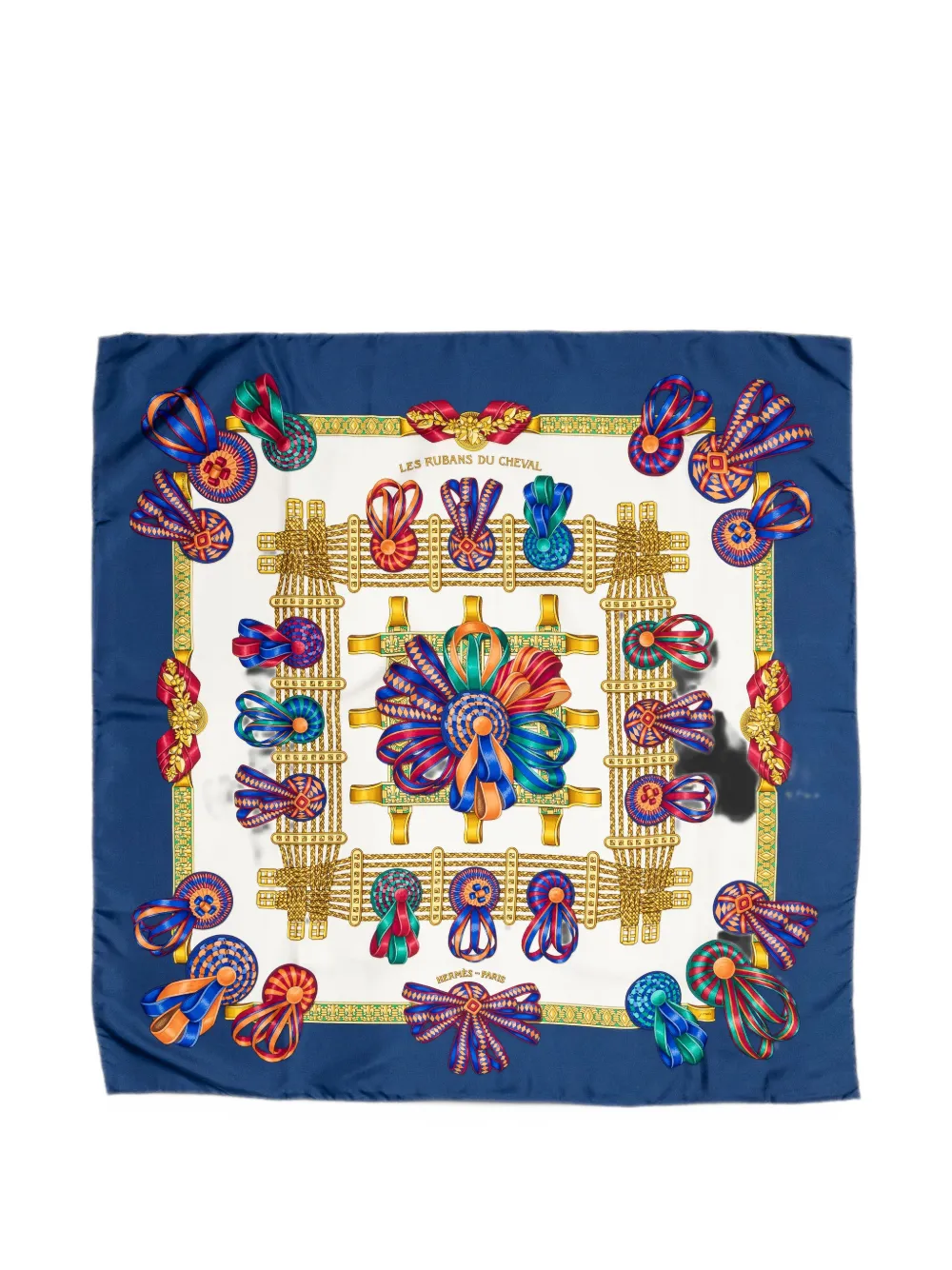 Hermès Pre-Owned Les Rubans du Cheval scarf - Blau