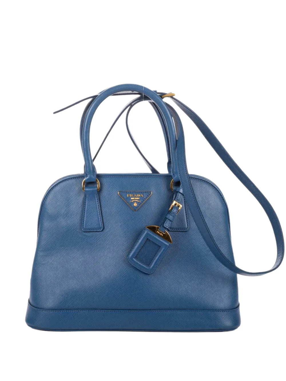 Prada Pre-Owned small Promenade leather two-way handbag - Blu